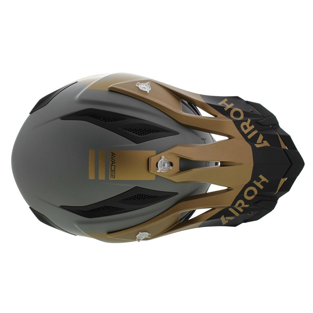 Casca AIROH AVIATOR Ace 2 MX Sake- Gold/ Black Matt - imagine 4