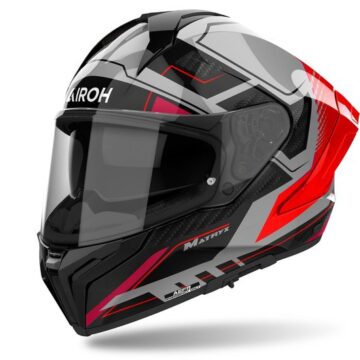 Casca AIROH Matryx Rocket Red/ Fluo Glossy