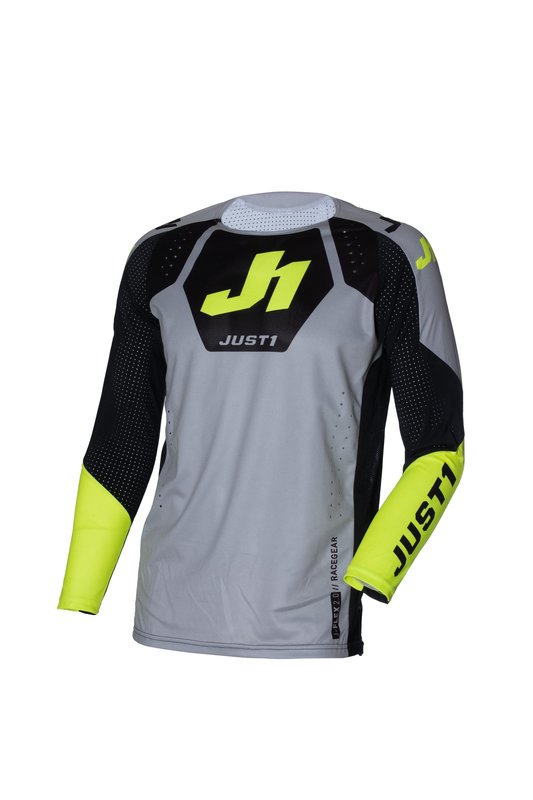 TRICOU ENDURO Just1 J-FLEX 2.0 District Grey/ Yellow Fluo/ Black
