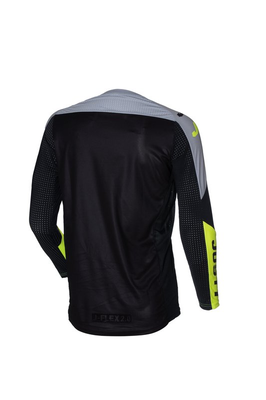 TRICOU ENDURO Just1 J-FLEX 2.0 District Grey/ Yellow Fluo/ Black - imagine 2