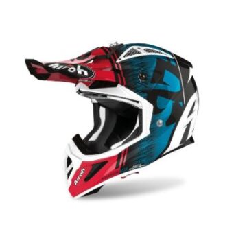 Casca AVIATOR ACE ‘KYBON’ Blue/ Red Glossy