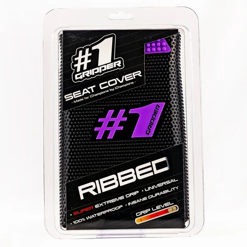 ONEGRIPPER #1 RIBBED Seat Cover - Black/Purple - imagine 2