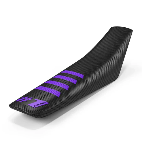 ONEGRIPPER #1 RIBBED Seat Cover - Black/Purple