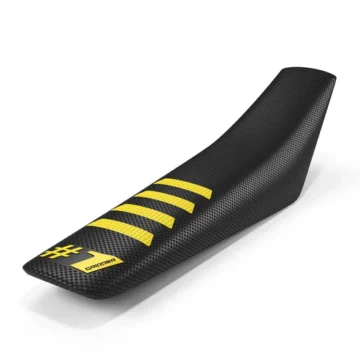 ONEGRIPPER RIBBED Seat Cover - Black/Yellow