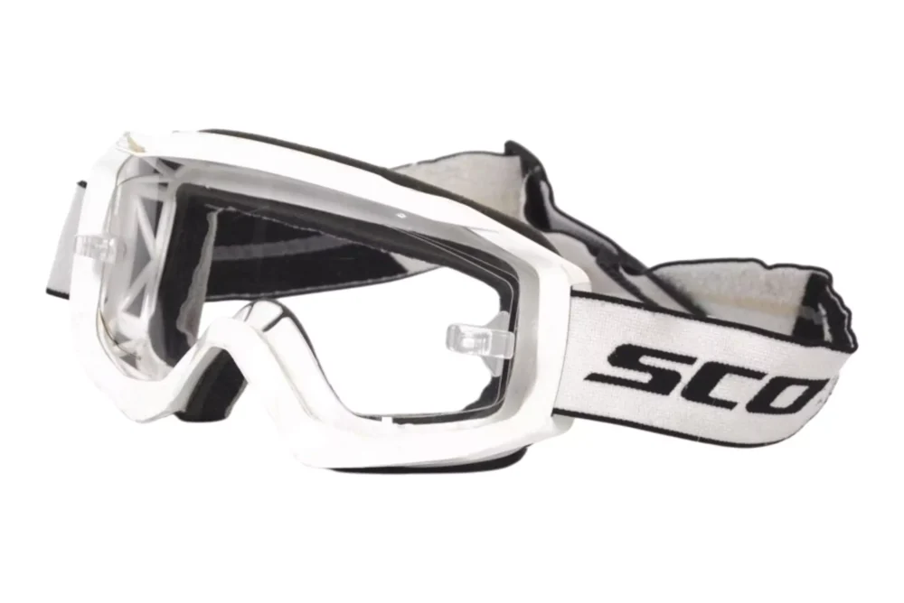 Ochelari SCORPION EXO Goggle White/ Black Antifog clear