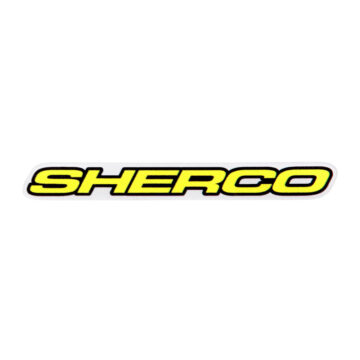 STICKER SHERCO 100mm WHITE