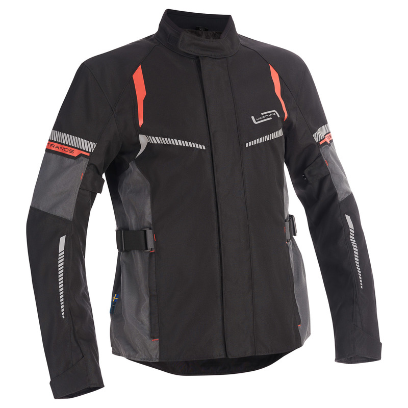 Geaca Lindstrands Textile Backafall Black/ Grey