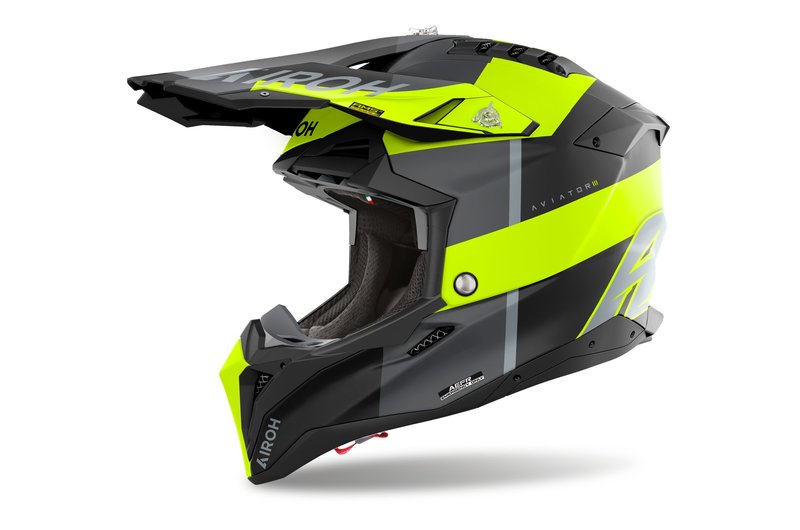 Casca AIROH AVIATOR 3 MONARCH Yellow/ Matt